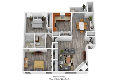Merrick Place 2Bed 2 Bath 1225 Sq ft at Merrick Place, Kentucky